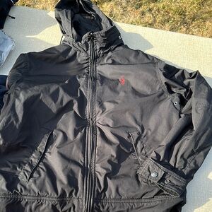 Ralph Lauren Waterproof Black Hooded Jacket